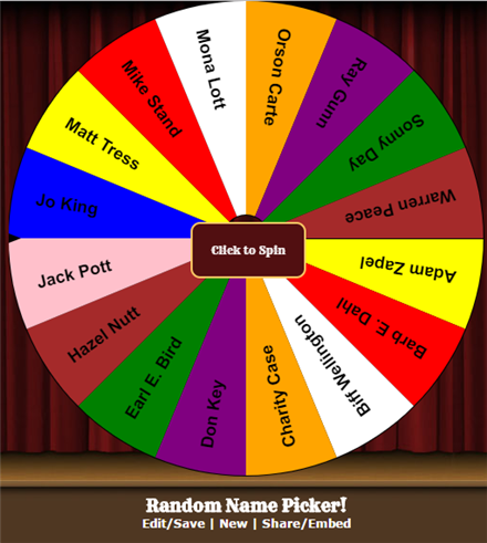 Random Name Picker